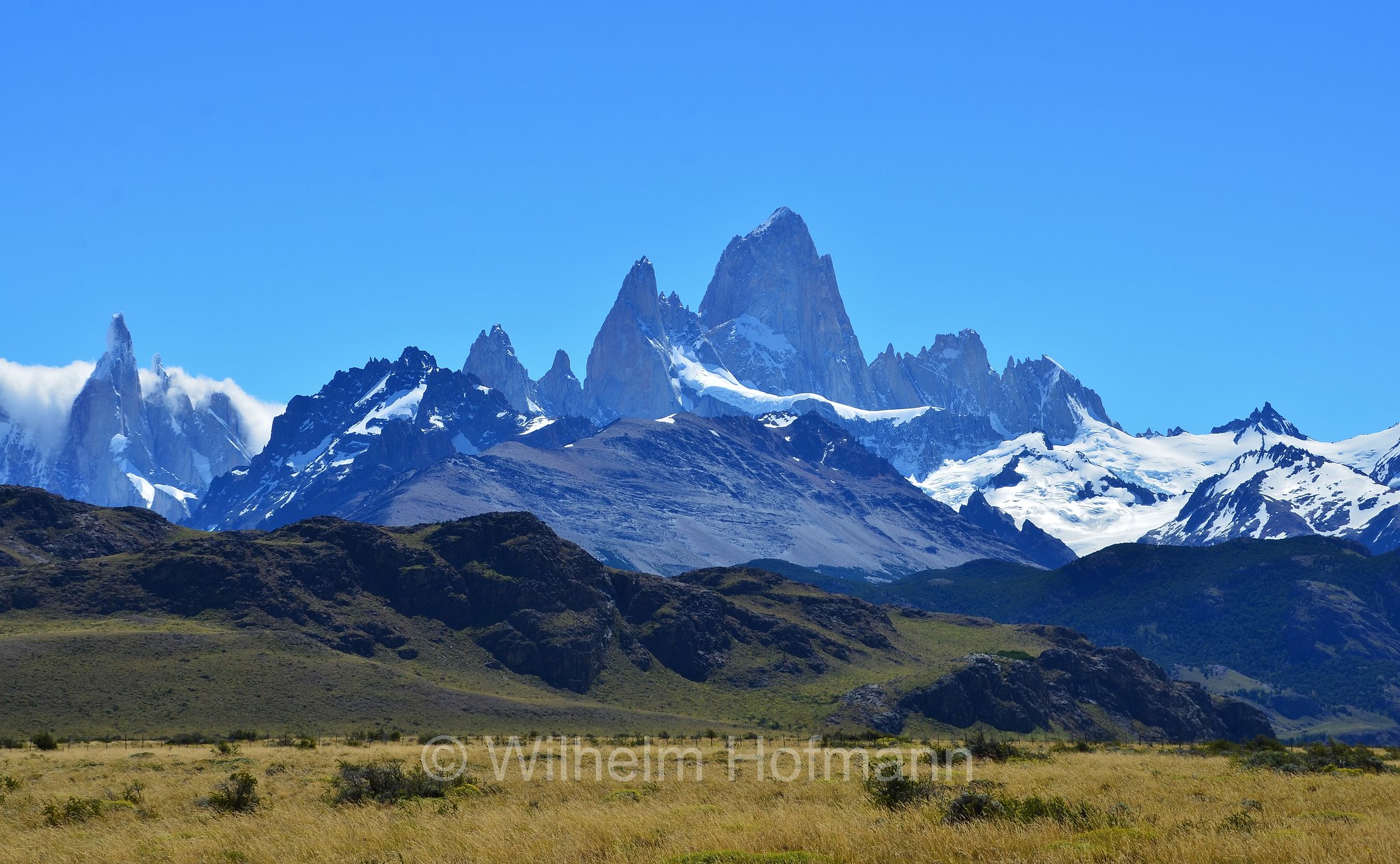 Fitz Roy, Monte Fitz Roy, Cerro Chaltén, Cerro Fitz Roy, Mount Fitz Roy, Cerro Torre, Los Glaciares National Park, Nationalpark Los Glaciares, Parco nazionale Los Glaciares, Santa Cruz, Argentina, Argentinien