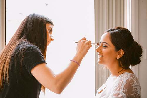 Bride Getting Ready