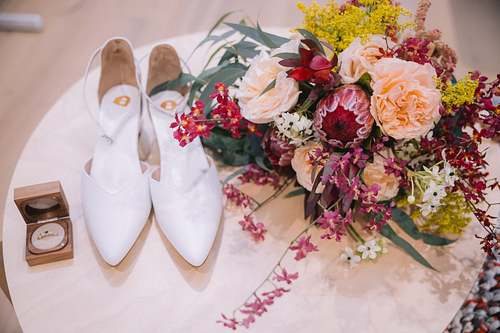 Bride and Groom Getting Ready