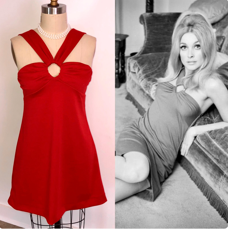 Sharon's Red Ring Mini Dress