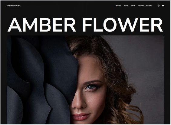Model portfolio website templates