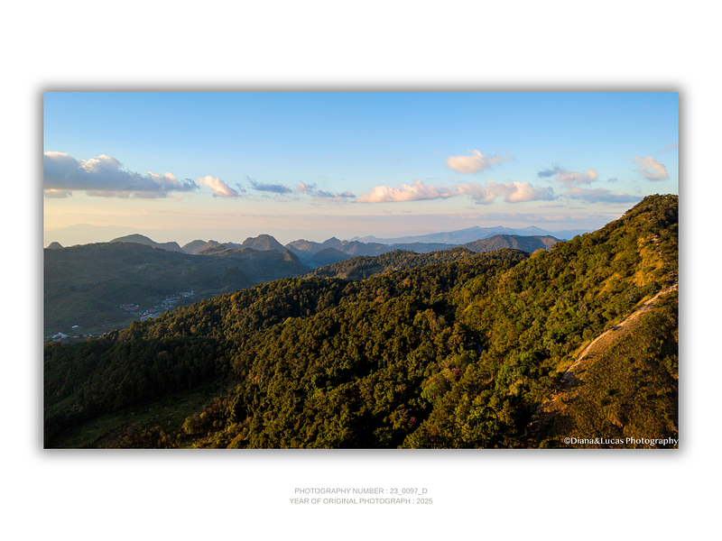 THE ONE - AERIAL PRINTS - "Morning on the Hills" - LIMITED EDITION 5 of 5