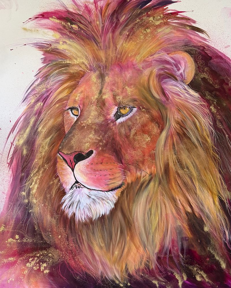 Walter pint lion - This painting is exhibit in France