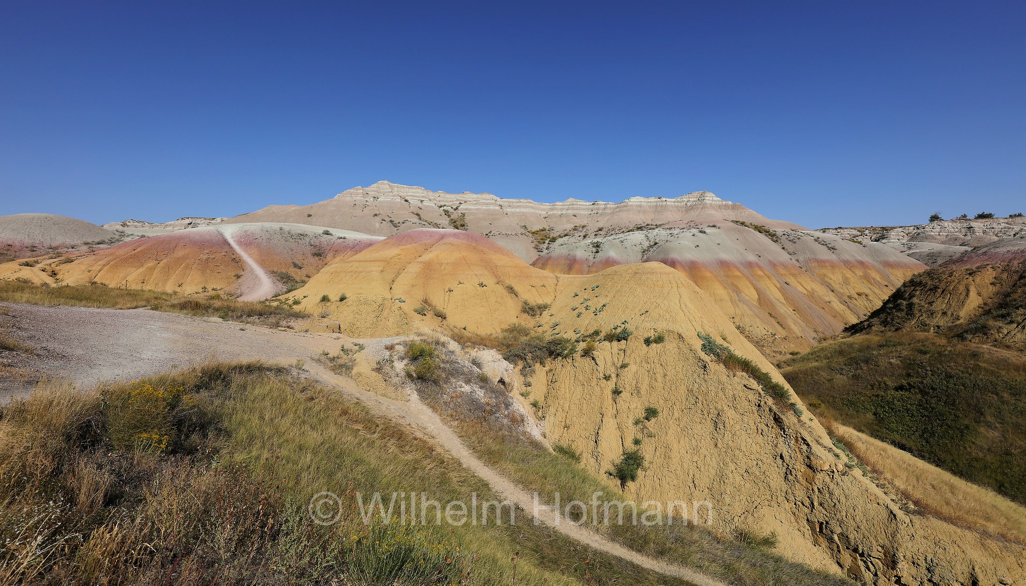 Yellow Mounds Overlook, Badlands National Park, Badlands-Nationalpark, parco nazionale delle Badlands, South Dakota, Dakota del Sud, USA