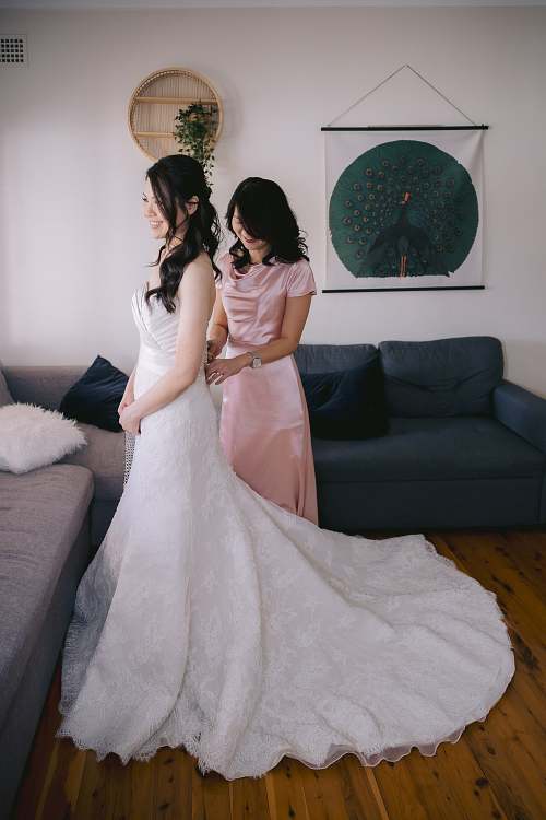 Bride Getting Ready