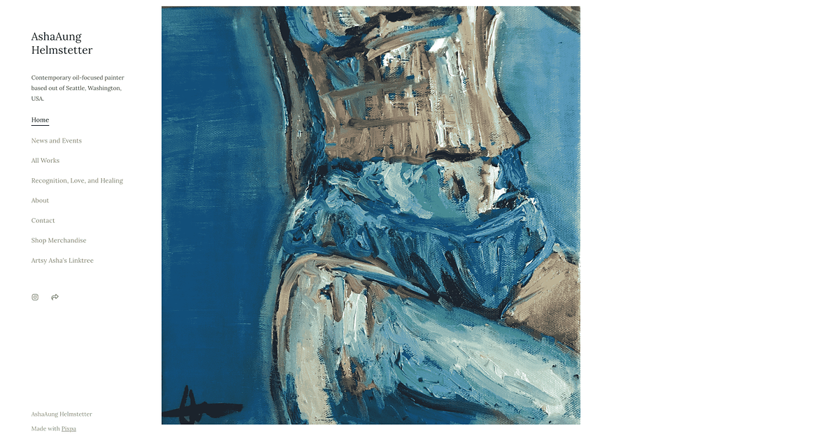 AshaAung Helmstetter oil portrait artist website