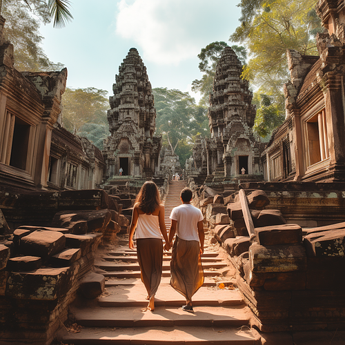 Tropical beaches and temples