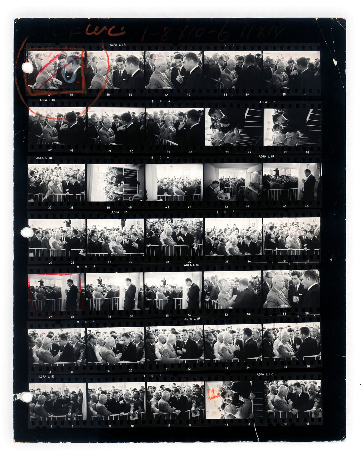 Kitchen debate contact sheet