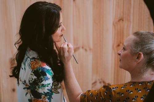 Bride Getting Ready