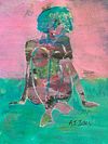 Pink Horizon.  9"x12"