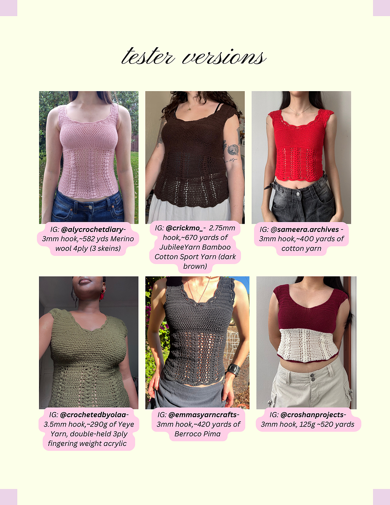 Dolly Top PDF Crochet Pattern