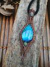 Labradorite copper necklace