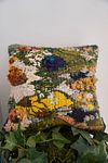 amongst the flowers: woven pillow