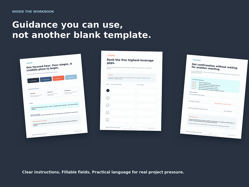Project Clarity Sprint: One-Hour Project Handoff and Alignment Kit