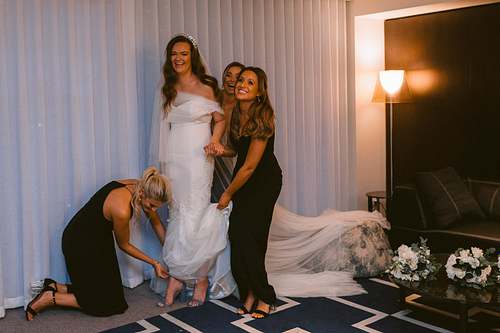 Bride Getting Ready