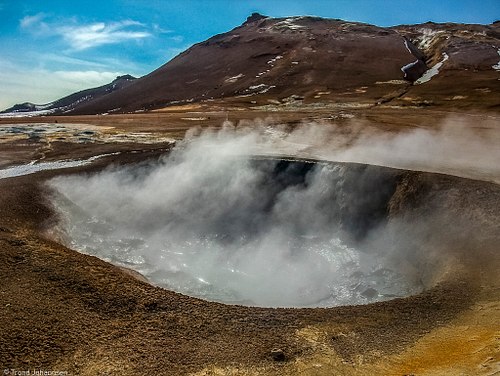 Icelandic Hot Springs and Volcanic Landscapes
