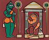 Ram and Sita – A Kalighat Masterpiece by Jamini Roy