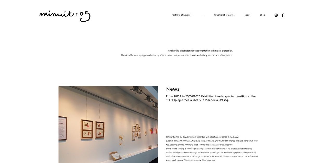 Minuit:05 graphic illustration portfolio of northern French towns
