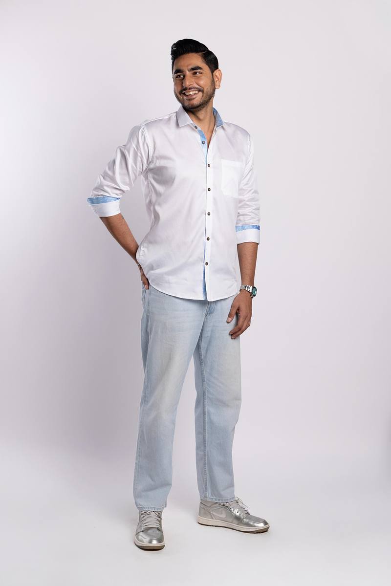 Signature White Premium Cotton Shirt