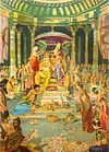 Ram Rajyabhishek – The Coronation of Lord Rama by Raja Ravi Verma