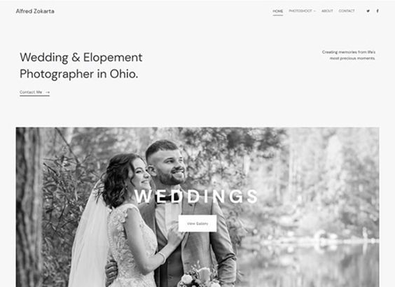 Photography portfolio templates