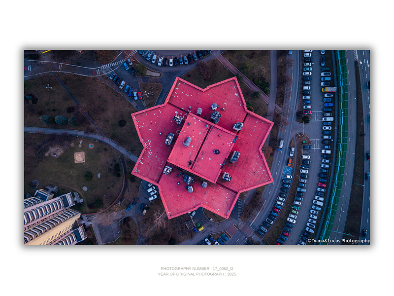 THE ONE - AERIAL PRINTS - "The Red Star" - LIMITED EDITION 4 of 5