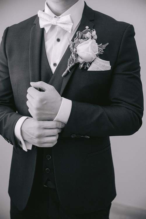Groom Getting Ready