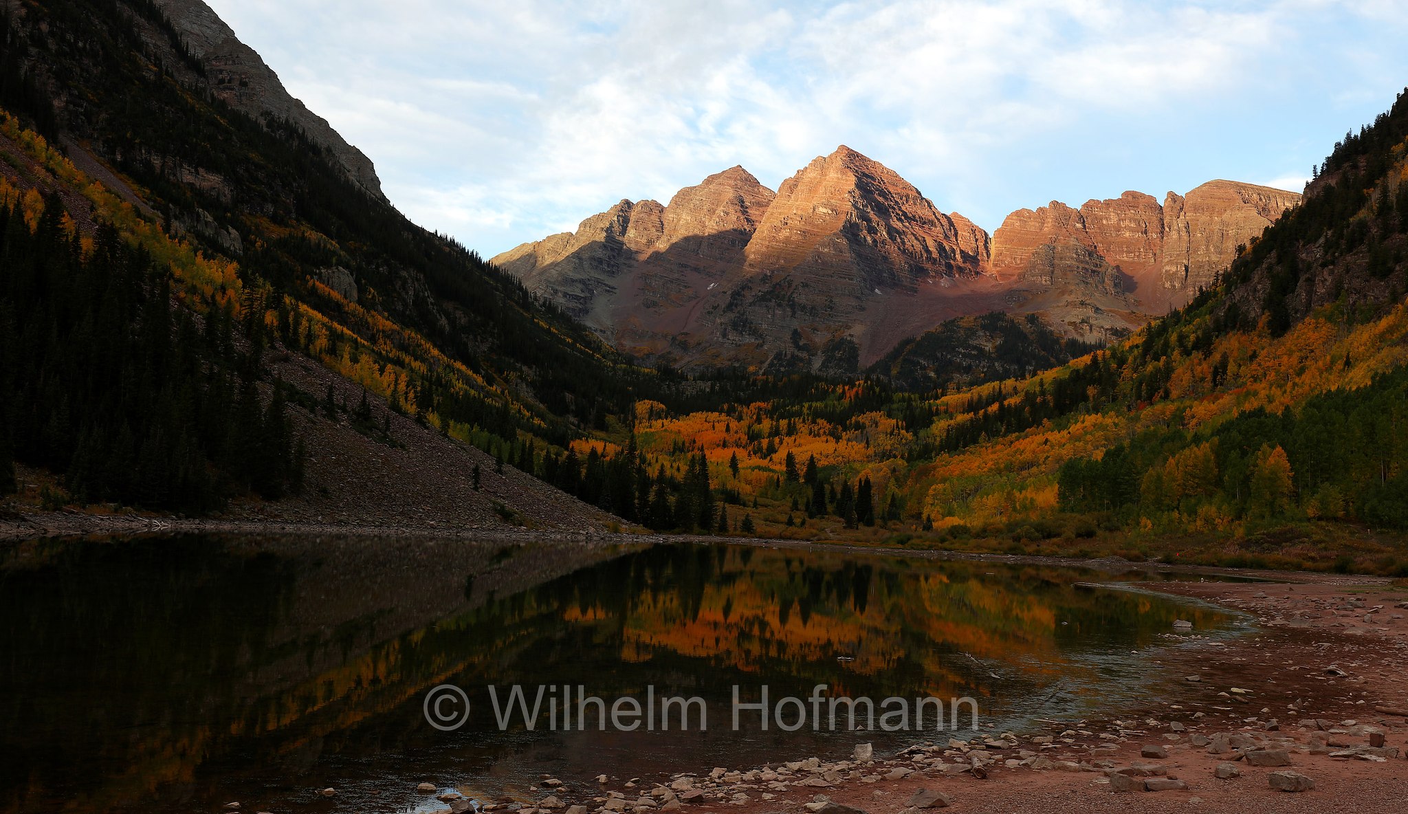 Maroon Peak, Maroon Lake, Maroon Bells, Colorado, USA