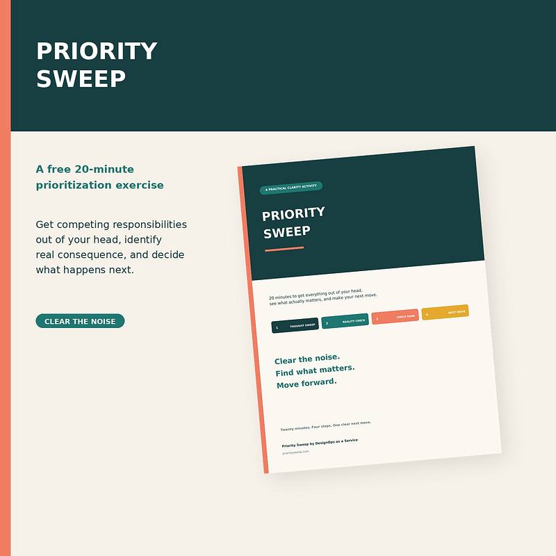 Priority Sweep: Free 20-Minute Prioritization Exercise