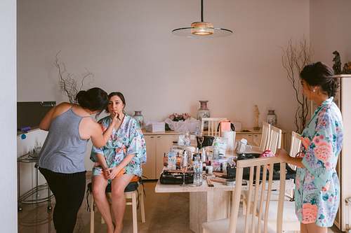 Bride Getting Ready
