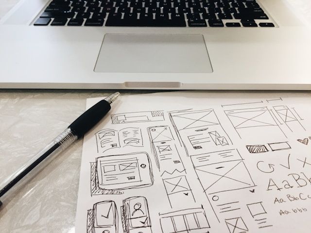 Image montrant un plan de conception Web