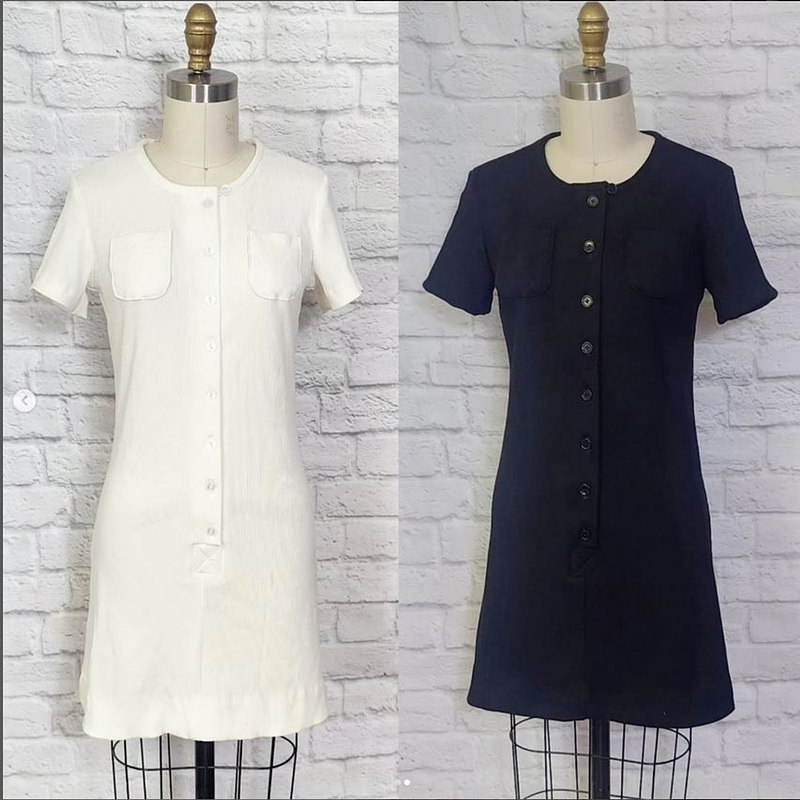 Sharons Knit Henley mini Dress