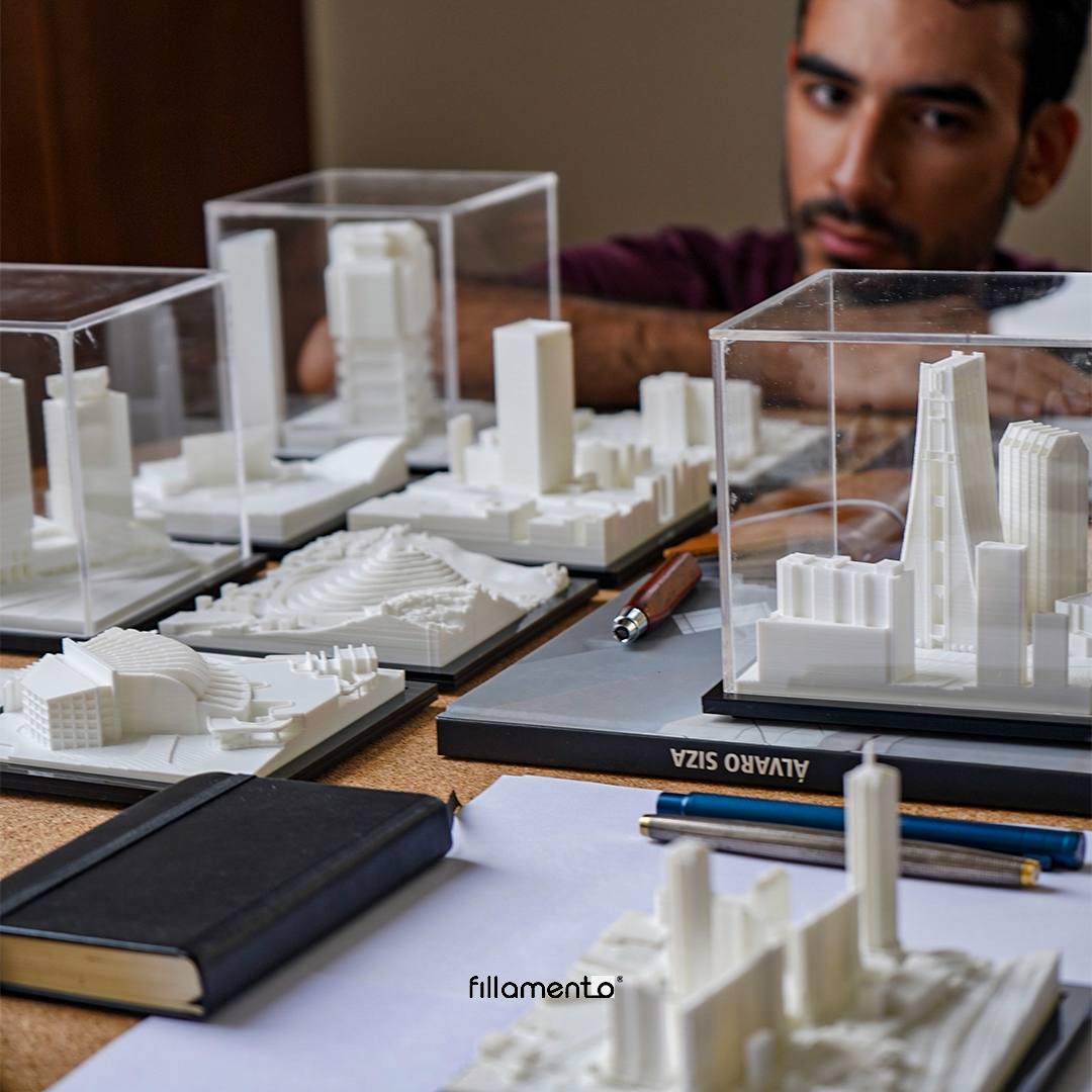 showroom fillamento modelos impresion 3d arquitectura ciudad caracas