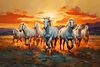 The Seven White Horses – A Vastu Shastra Blessing in Motion
