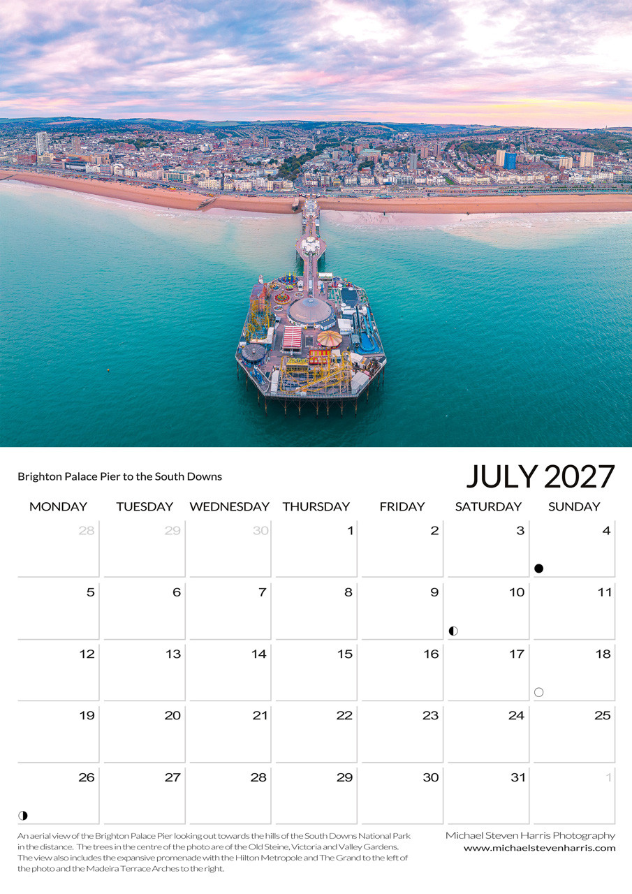 Brighton Calendar 2027 July