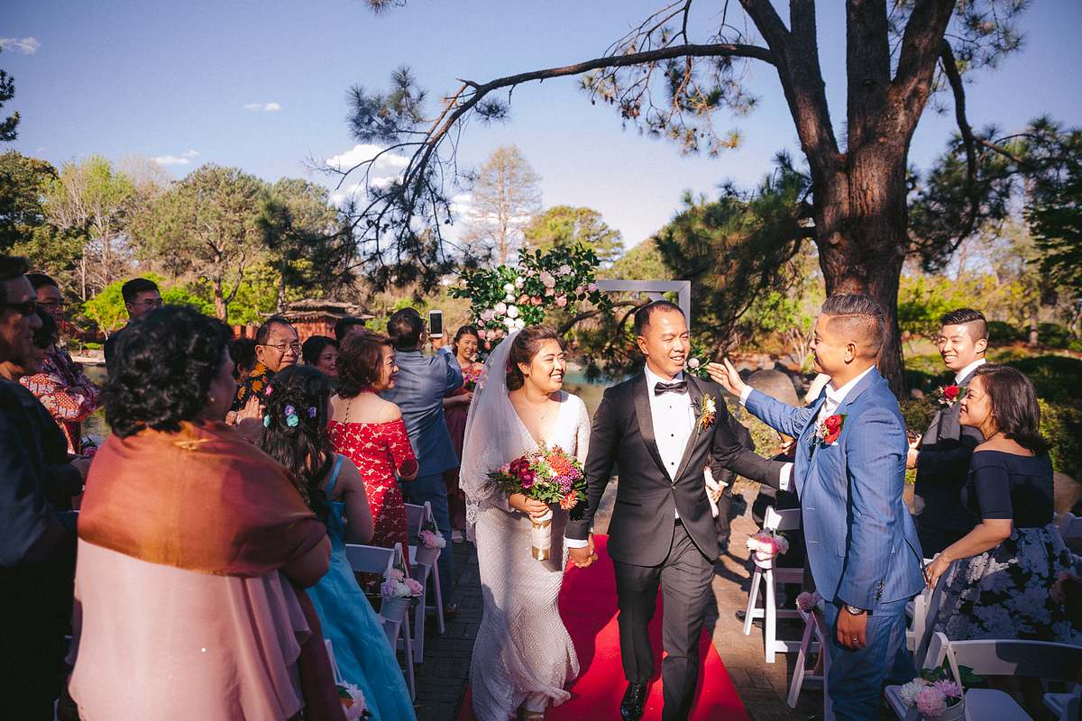 Wedding Ceremony at Japanese Garden Auburn Botanic Garden