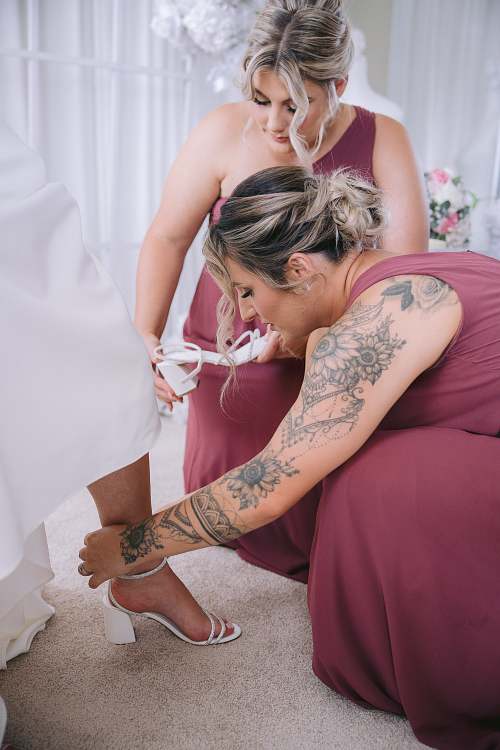Bride Getting Ready