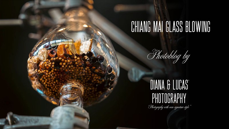 Chiang Mai Glass Blowing. Colors, craftsmanship and coffee.