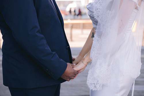 Bride and Groom's First Look