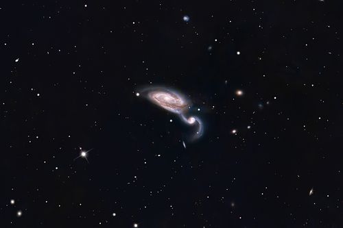 NGC 5394/5395  -  Graureiher-Galaxie