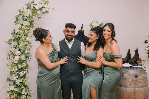 Groom Getting Ready
