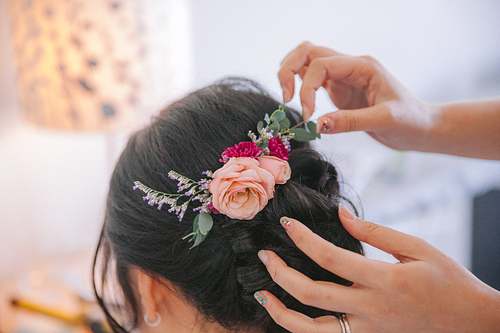 Bride Getting Ready