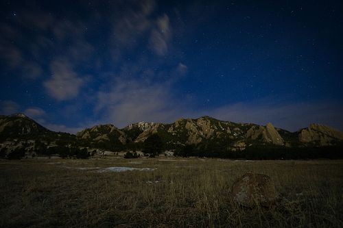 Skies, sunrise, sunset, Boulder, Colorado, Rocky Mountains, Flatirons, mountains, rocks, cliffs, grass, dawn, dusk, vast, travel, nature, landscape, astrophotography, galaxy, Milky Way, adventure, night, stars, reflection,