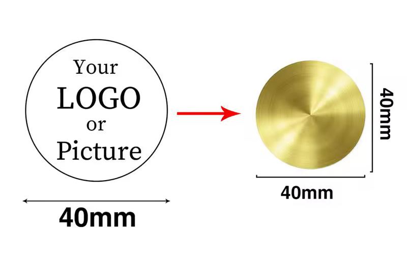 "CIRCLE" Brass Stamp