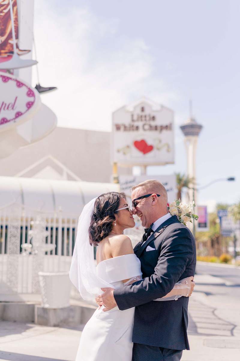 Diana and Robert's Elopement at Little White Chapel Wedding, Las Vegas Nevada 2024