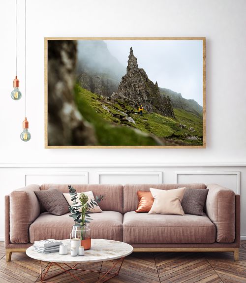 Living,Room,Interior,Wall,Mock,Up,With,Velvet,Sofa,,Pillows