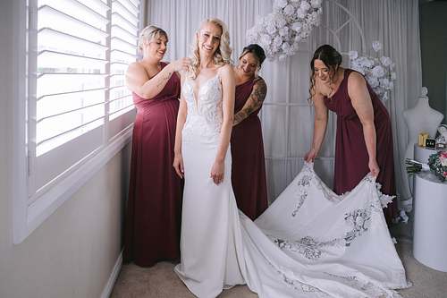 Bride Getting Ready