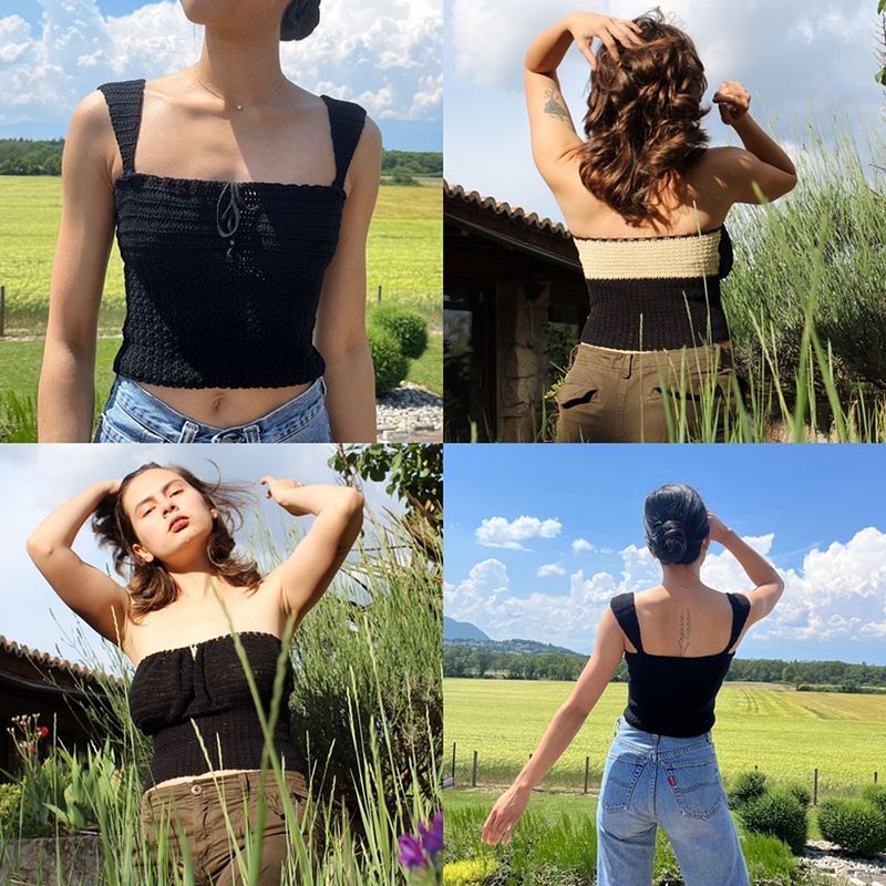 Ella Top- crochet pdf pattern
