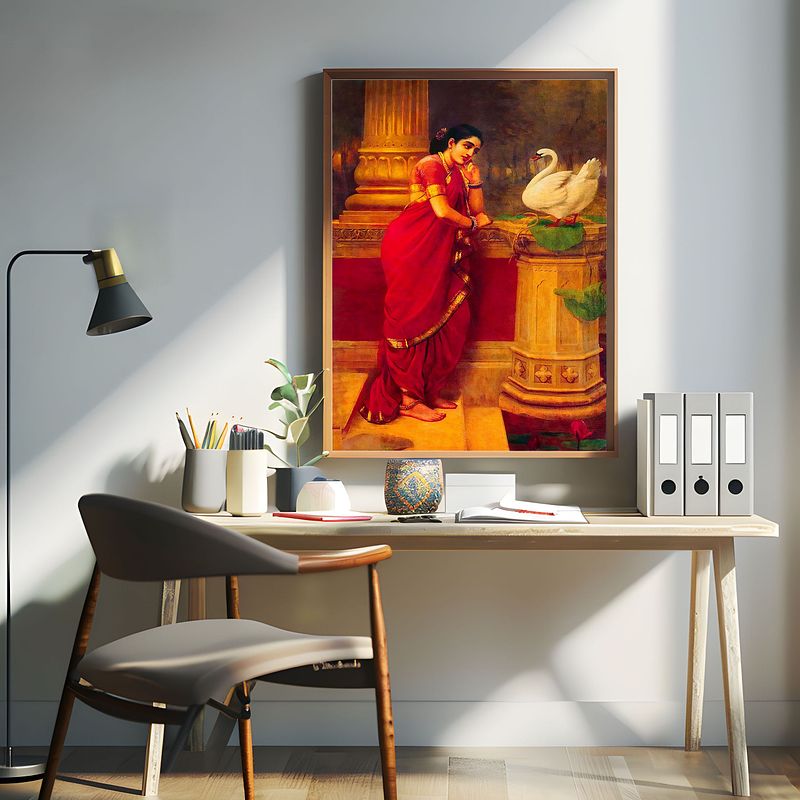 Hamsa Damayanti-Raja Ravi Verma