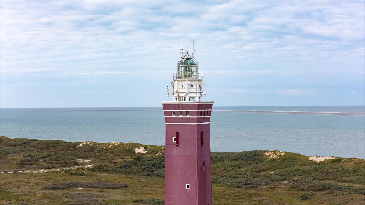 Westhoofd vuurtoren op Goeree-Overflakkee
